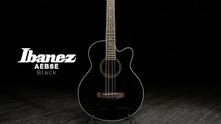 Video thumbnail for Ibanez AEB8E, Black | Gear4music demo by Gear4music Guitars