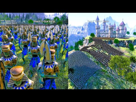 Mummy Army (Anubis Army) Lays Siege to Medieval Army Castle Ultimate Epic Battle Simulator