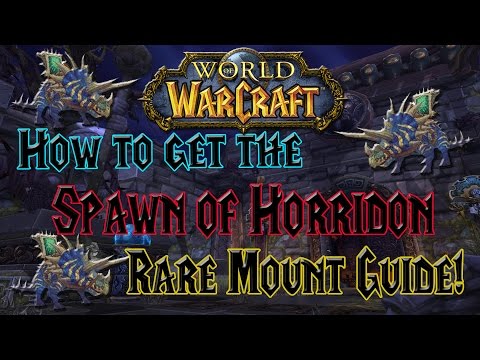 World of Warcraft - How to get the Spawn of Horridon - Solo Rare Mount Guide!