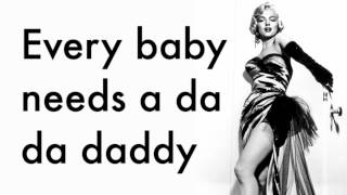 &#39;Every Baby Needs A Da Da Daddy&#39; Marilyn Monroe w/lyrics, 1948