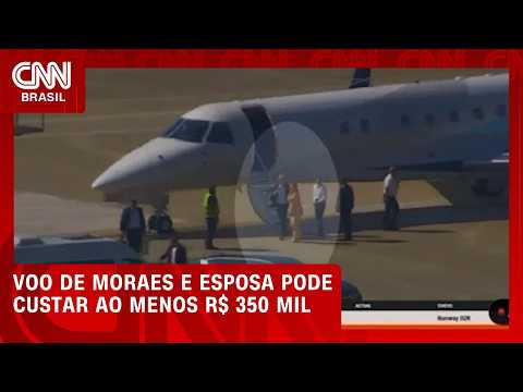 Voo de Moraes e esposa em jato de Vorcaro pode custar ao menos R$ 350 mil | HORA H