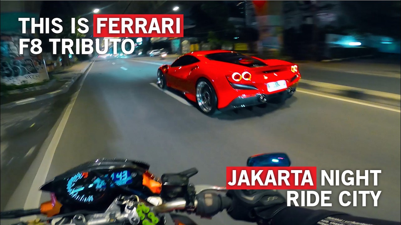RIDE WITH CLASS - SPOTED FERRARI F8 TRIBUTO DI JAKARTA!