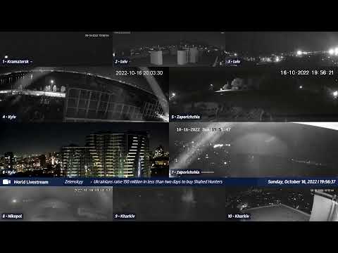 Live views from Ukraine 10/16/2022 A - Kramatorsk, Kharkiv, Kyiv, Zaporizhzhia and other cities