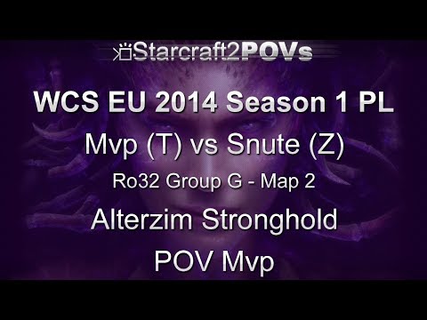 SC2 HotS - WCS EU 2014 S1 PL - Mvp vs Snute - Ro32 Group G - Map 2 - Alterzim - Mvp