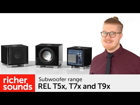 REL T5x, T7x and T9x - Subwoofer range | Richer Sounds