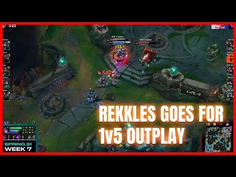 REKKLES goes for 1v5 outplay