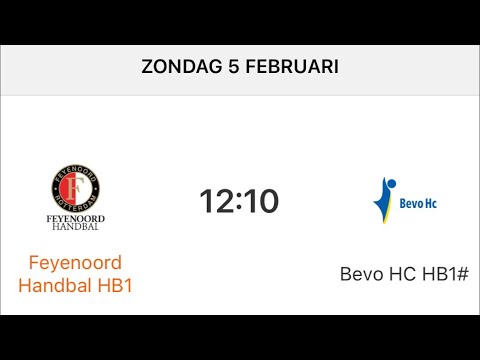 Feyenoord Handbal - Bevo HC HB1