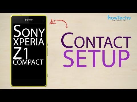 Sony Xperia Z1 Compact - How to setup contact