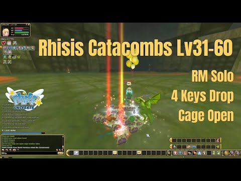 Flyff Universe | Rhisis Catacombs Lv31-60 RM Solo ft. ZeeLee (4 Keys Drop + Cage Opening)
