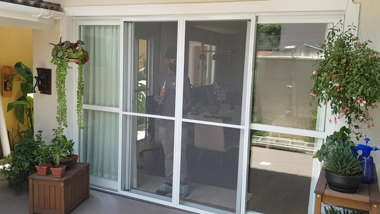 Tela Mosquiteiro para porta de correr .