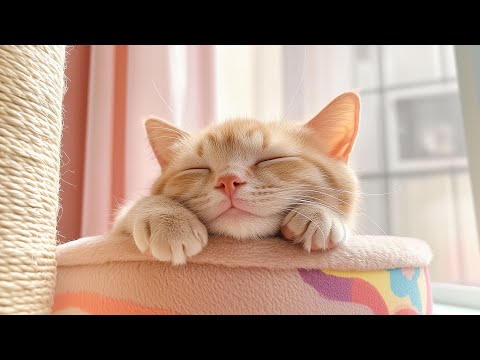 The Perfect Music to Make Your Cat Go to Sleep! Best Lullaby Music for Cats - Cat Calm Healing Music