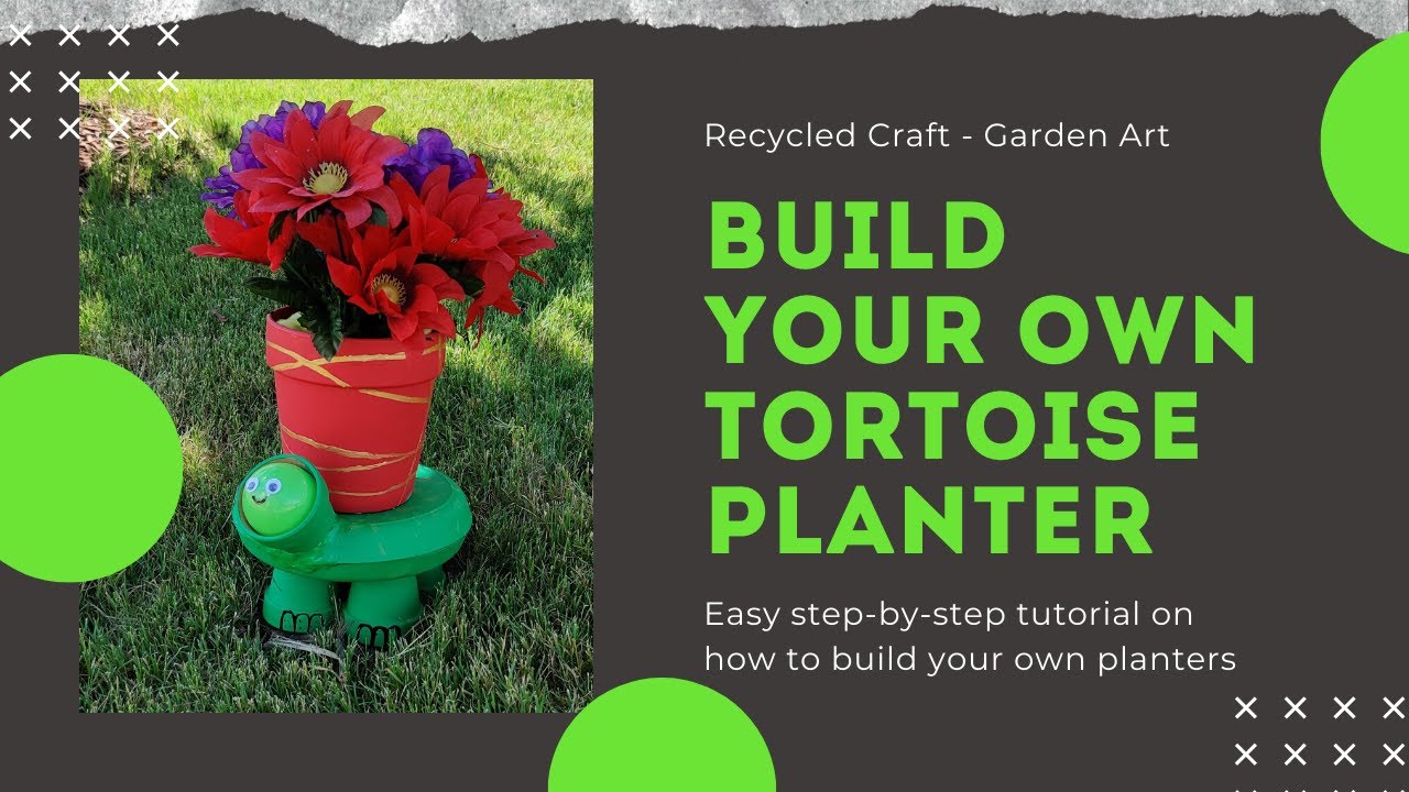 DIY Tortoise Planter