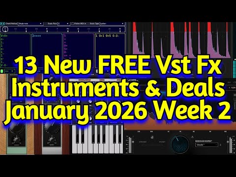 13 Best New FREE Effect Plugins, Vst Instruments & Audio Plugin Deals - JANUARY 2026 Week 2