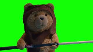 Ted "whoops" green screen