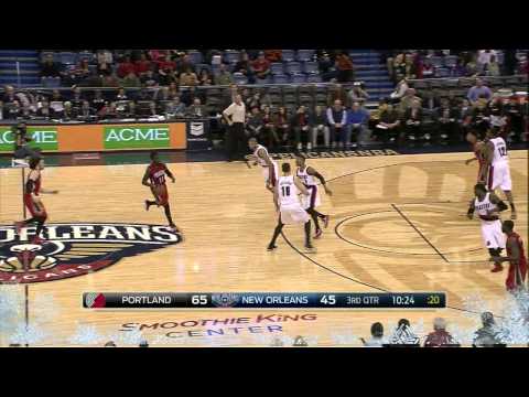 Omer Asik Highlights Blazers vs. Pelicans 12.20.2014 - 4 Points, 7 Rebounds