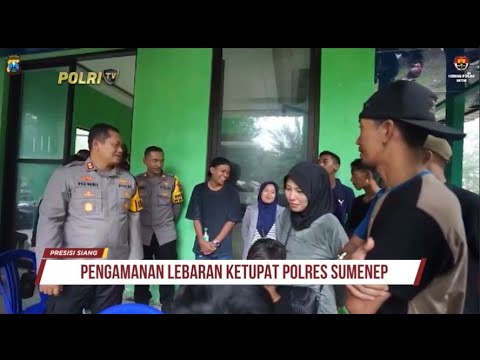 PENGAMANAN OBJEK WISATA PANTAI LOMBANG OLEH JAJARAN POLRES SUMENEP