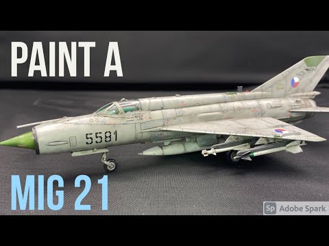 Paint a Mig 21 1/72 Czech Airforce #migfighter #eduard