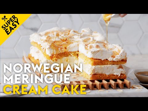 Norwegian meringue cream cake (AKA Scandi pavlova cake) | delicious. Australia