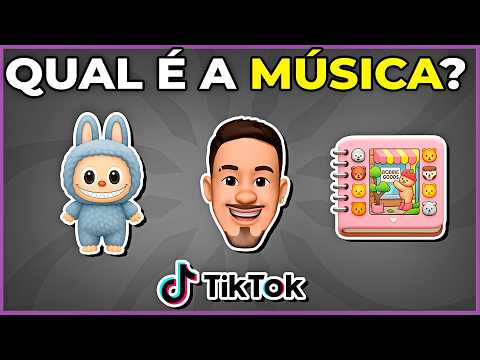 🎵 ADIVINHE A MÚSICA DO TIKTOK COM EMOJIS | Complete a música | quem está cantando? #quiz #macaquiz