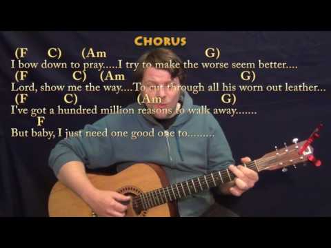 Million Reasons (Lady Gaga) Fingerstyle Guitar Cover Lesson in C with Chords/Lyrics