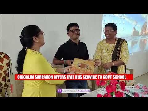 Chicalim Sarpanch Offers Free Bus Service to Govt Schools