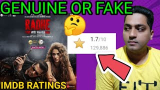 Salman Khan Radhe Lowest Rating movie ever | IMDb Geniune Or Not | Sardar ka Grandson Movie Review