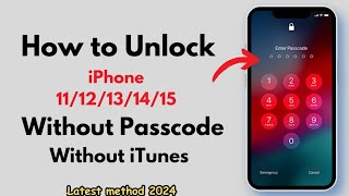 Unlock iPhone 11/12/13/14/15 if You Forgot Passcode ✅ Without Apple ID No Data Losing