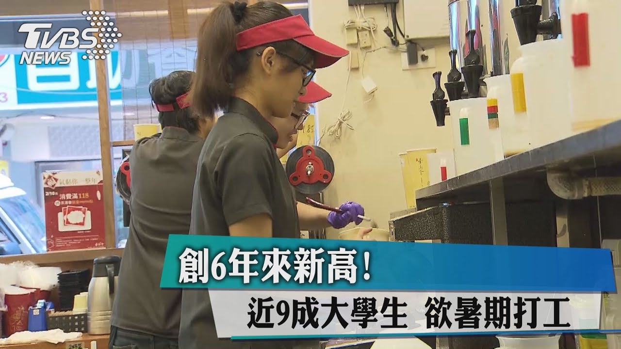 創6年來新高!近9成大學生欲暑期打工