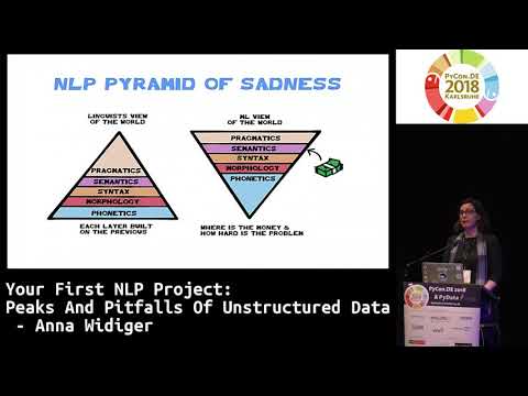 PyCon.DE 2018: Your First NLP Project: Peaks And Pitfalls Of Unstructured Data - Anna Widiger