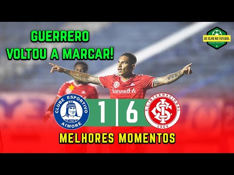 Aimoré 1 x 6 Internacional | Melhores Momentos | Gol do Internacional hoje | Gauchão 14-04-2021
