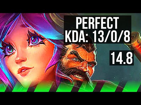 LILLIA vs GRAVES (JGL) | 13/0/8, Legendary, 300+ games | EUW Master | 14.8
