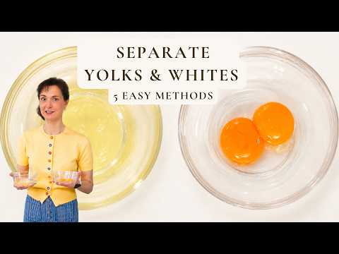 How to Separate Egg Yolks from Egg Whites | 5 Easy Methods #eggyolk #eggwhite #olgastable #eggyolks