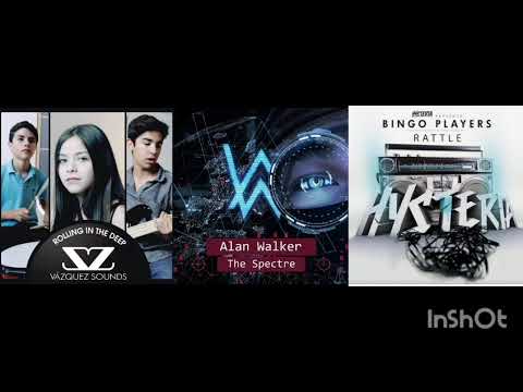 [Nightcore] The spectre x rattle x rolling in the deep (remix mashup) Alan walker & more