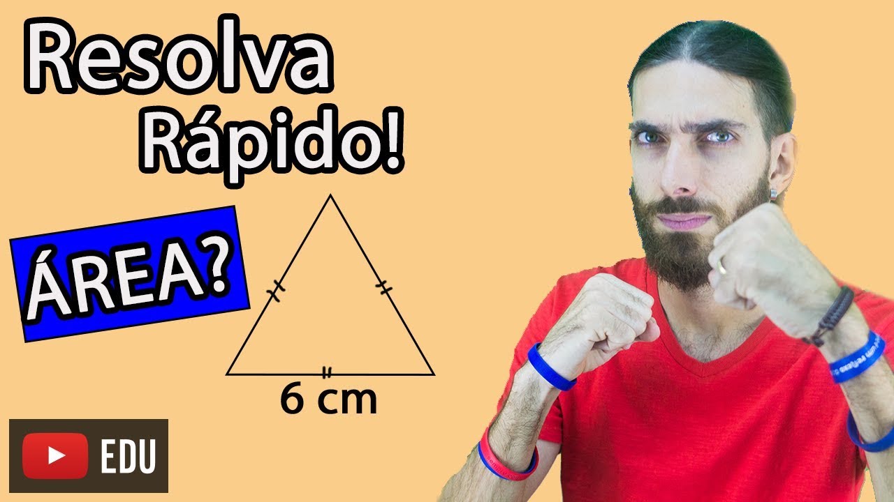Você consegue resolver RÁPIDO? Área de Triângulo Equilátero- Matemática - Rafa Jesus