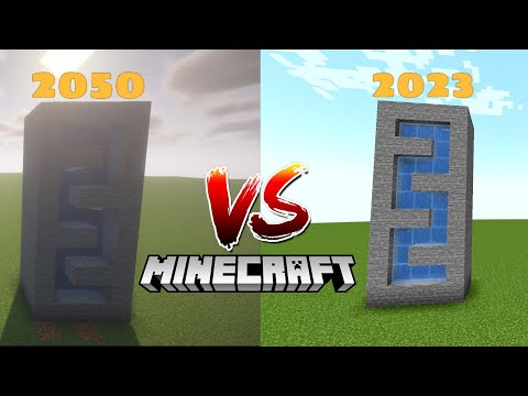 2050 vs 2023 Minecraft