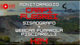 🔴 Campi Flegrei LIVE H24: Sismografo e Webcam Pisciarelli – Monitoraggio / Real-Time live webcam