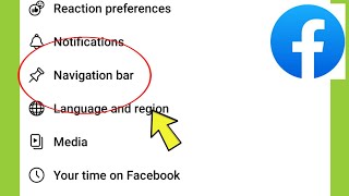 Facebook Navigation bar | Customise the bar | Manage notification dots