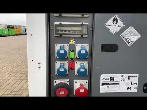 SDMO R110 C3 John Deere Leroy Somer 110 kVA Supersilent Rental Stage 3A generatorset stocknr 4276