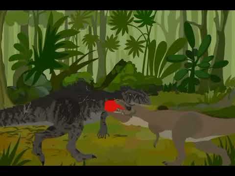 t rex vs giganotosaurus animation