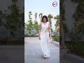 Shraddha Das In White Sree Hot Photo Shoot Shraddha Das MJ Entertainment
