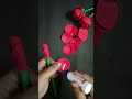 Hand Made Artificial Paper Rose Shorts Red Rose That Crafty Shorts Video