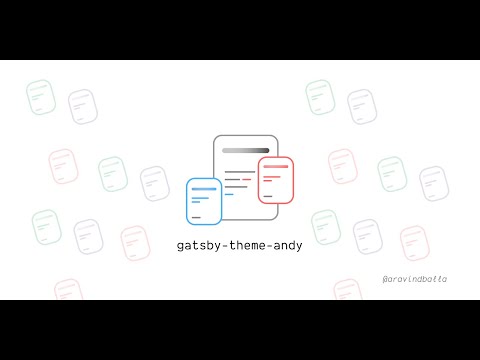 Getting started with gatsby-theme-andy