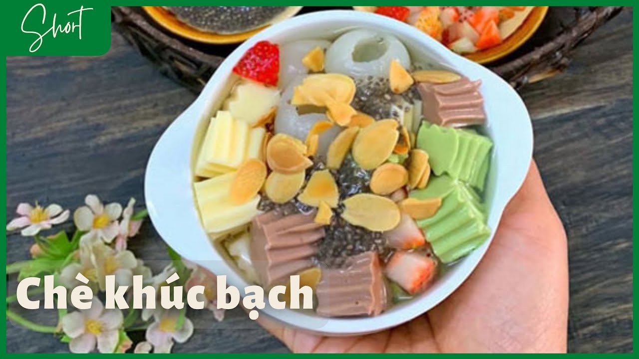 Chè khúc bạch sử dụng gelatin