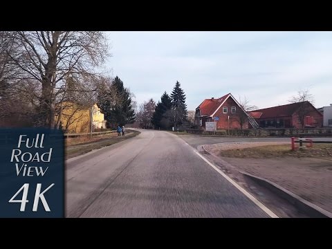 Schleswig-Holstein, Germany: Landstraße (Country Road), Lasbek, Barkhorst - 4K (UHD/2160p)
