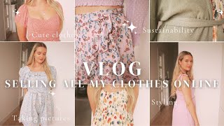 Vlog: Selling my clothes online. + My friend is getting his PHD.