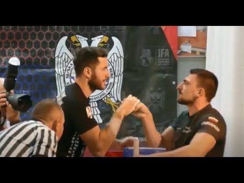 EDIT3 - Gabrian Cristi at Sabac International Armwrestling Tournament RIGHT HAND(Serbia, 02.12.2023)