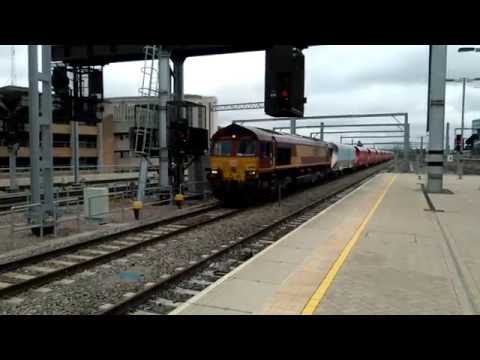 66080 passing Reading with DB Schenker hoppers 2/9/16