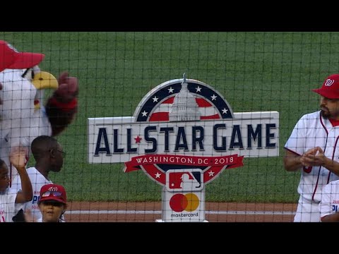 MIL@WSH: Nationals unveil the new ASG logo for 2018