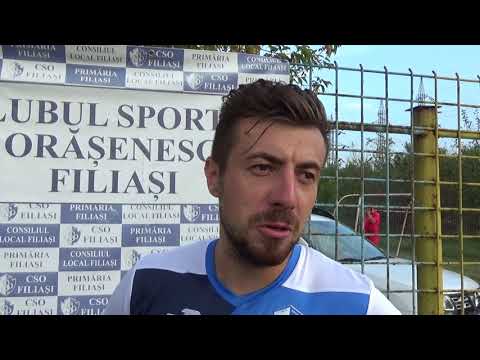 Robert Vulpe, după CSO Filiași - U Craiova II 2-1 (video: Alex Vîrtosu)