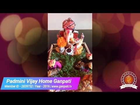 Padmini Vijay Home Ganpati Decoration Video
